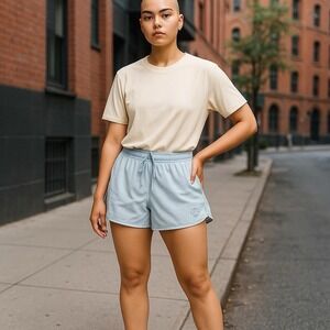 Women's Rudis Running hybrid Shorts In Ice Blue‎ Size M